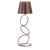 Nembus Rings Antiqued-Copper Wireless Table Lamp by Harari #1