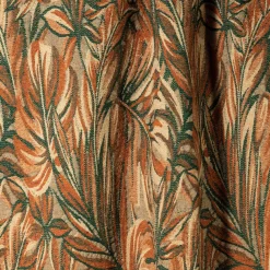 Nequizia Fringed Botanical-Patterned Polychrome Blanket