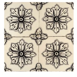 Nero Lava Set of 4 Tiles #8