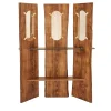 Nessente Ash Wood Triple Panel Mirror