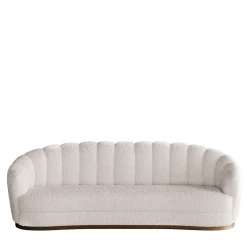Nest Medium White Bouclé Sofa