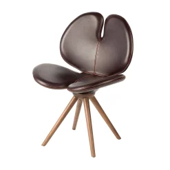 New Pansè Leather and Wood Chair