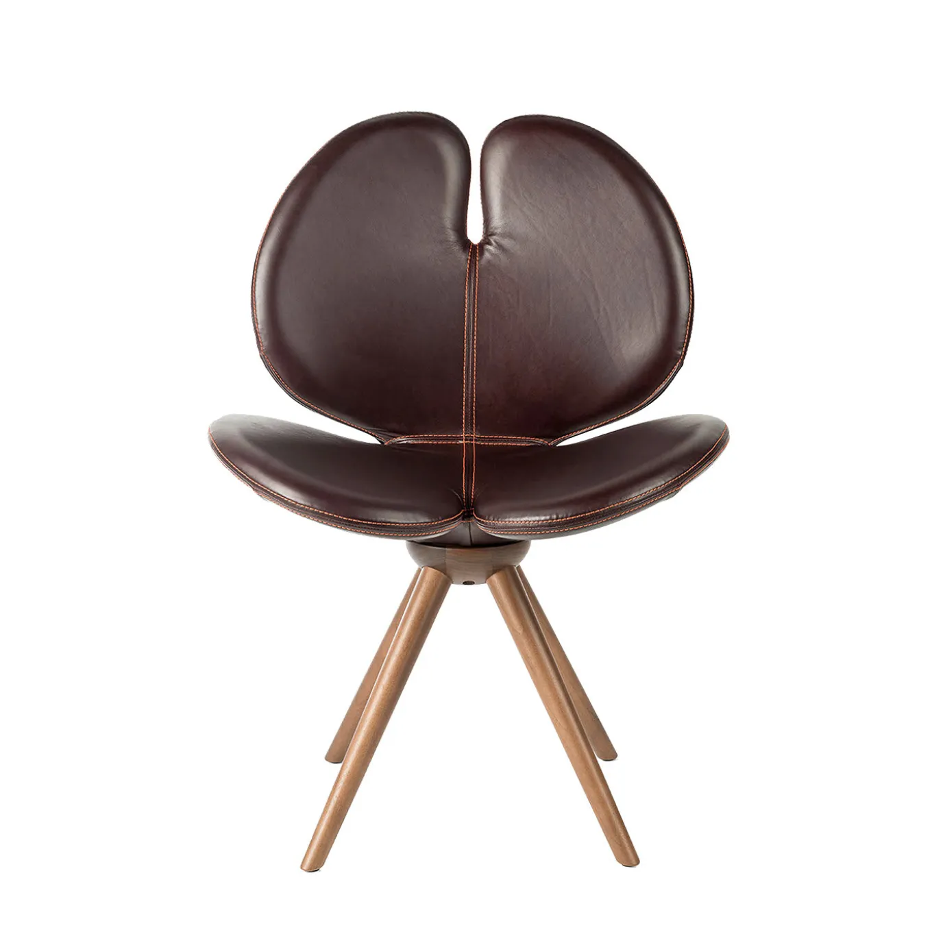 New Pansè Leather and Wood Chair
