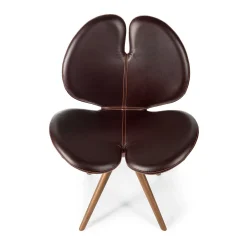 New Pansè Leather and Wood Chair