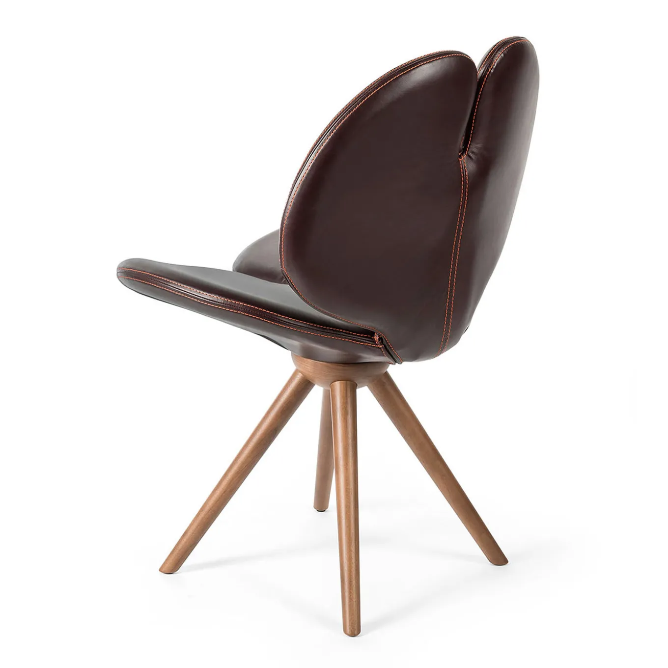 New Pansè Leather and Wood Chair