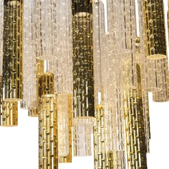 New Pipe Round Chandelier