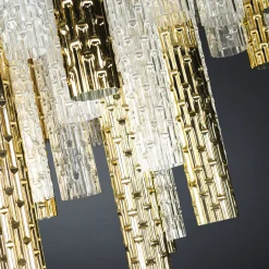 New Pipe Round Chandelier