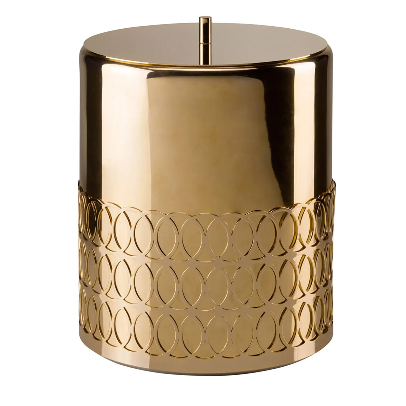 NEW YORK WASTE BASKET - GOLD