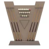 NewDe light brown cue rack by Pino Vismara