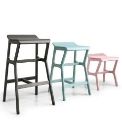 Nhino LE Medium Black Stool by Emilio Nanni