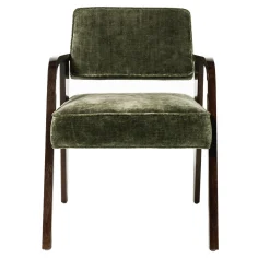 Nocina/C Dining Green Velvet Chair by Storagemilano