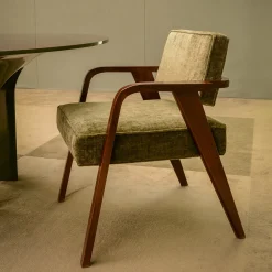 Nocina/C Dining Green Velvet Chair by Storagemilano