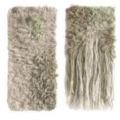 Noloom Surgis 005 Mint, Moss, Linen, Light Grey Diptych Tapestry