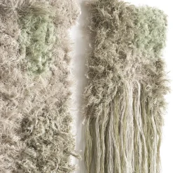 Noloom Surgis 005 Mint, Moss, Linen, Light Grey Diptych Tapestry