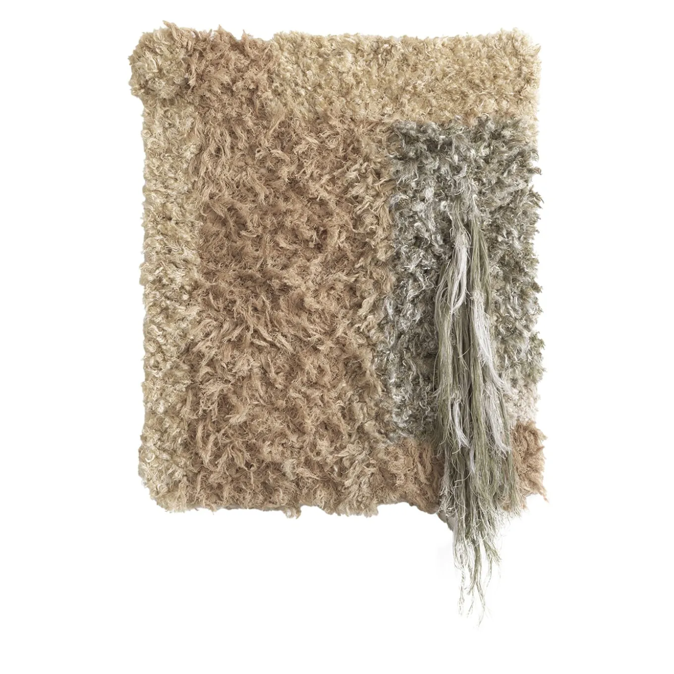 Noloom Surgis 007 Yellow, Leather, Green Tapestry