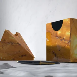 Nostalgia Yellow Marble Jewerly Box