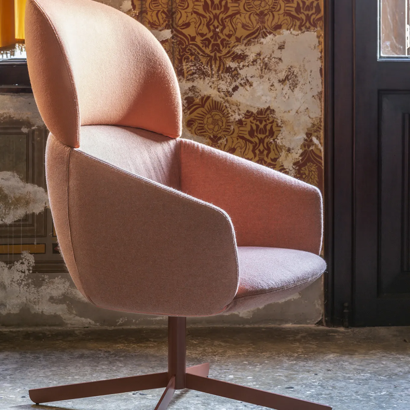 Not Pink Highback Lounge Armchair