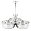 Nuts-Serving Silver-plated Set with Toothpicks Holder