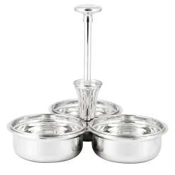 Nuts-Serving Silver-plated Set with Toothpicks Holder