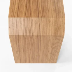 Oak-Veneered Laminated Wooden Bench by Enrico Tonucci