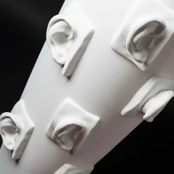 Obice David's Ears White Decorative Vase