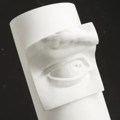 Obice David's Eye White Decorative Vase