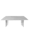 Oblong Steven Table in White Marble