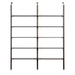 Octagon Ash Wood Bookshelf with 10 Shelves by Norberto Delfinetti