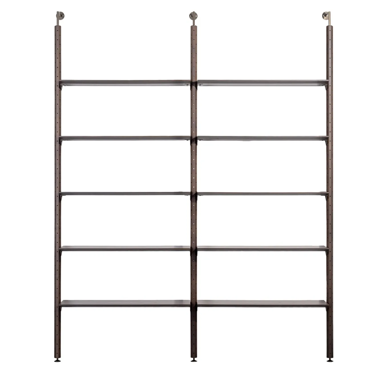 Octagon Ash Wood Bookshelf with 10 Shelves by Norberto Delfinetti