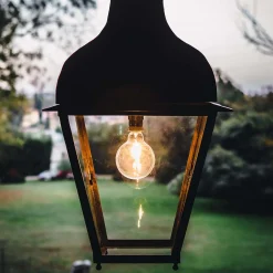 Olimpia Burnished Brass Outdoor Lantern