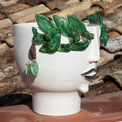 Oliva Oil Seller Head Vase