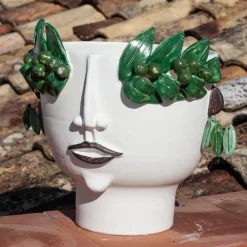 Oliva Oil Seller Head Vase