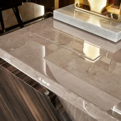 Olivette Dark Wood Writing Desk