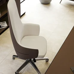 Olivia Leather Swivel Chair