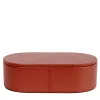 Oltrarno Small Persian Red Wood & Leather Box with Lid