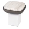 Olympia Travertine Square Side Table
