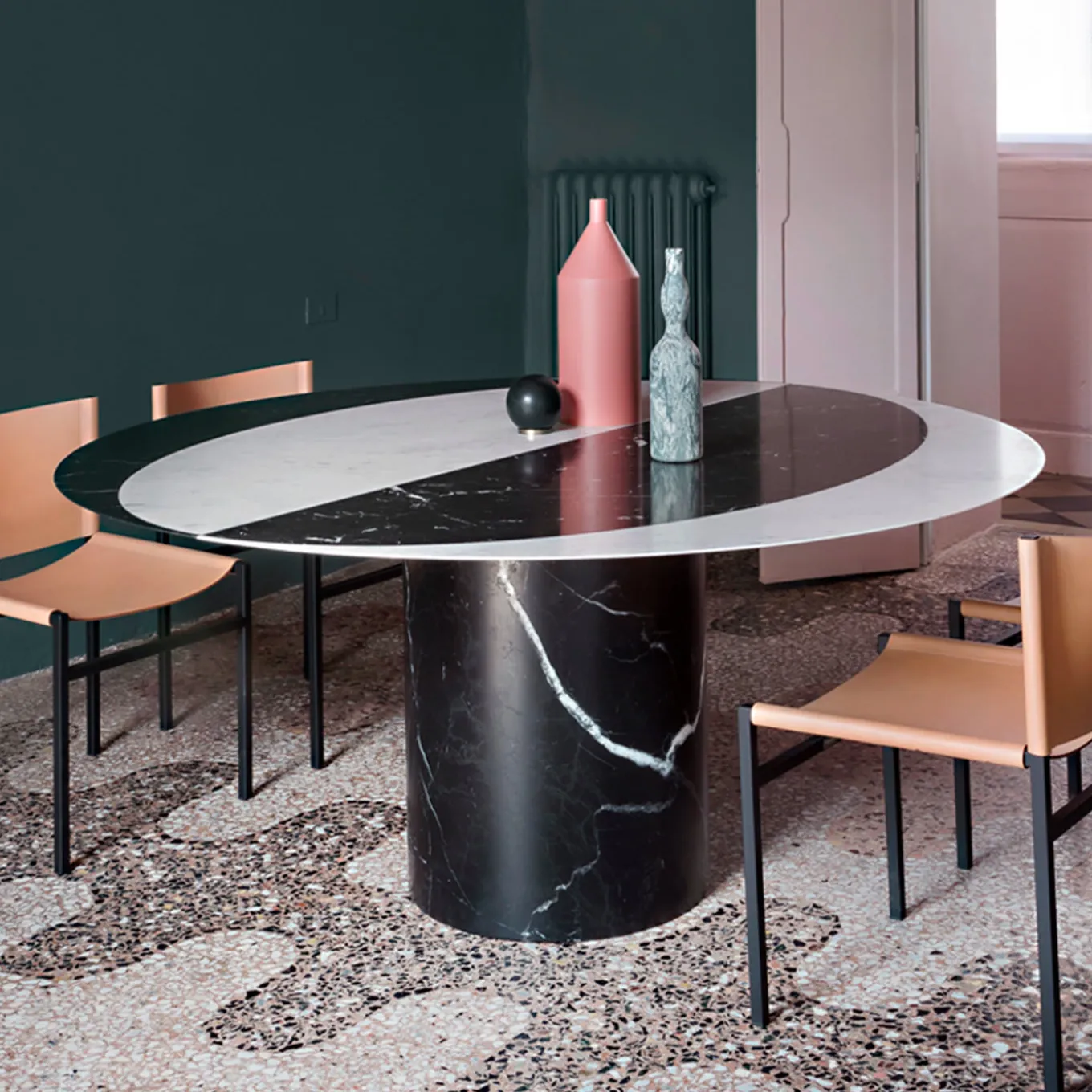 Omaggio a Morandi Sculpture in Cipollino Marble