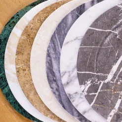 Omero Plate in Calacatta Marble