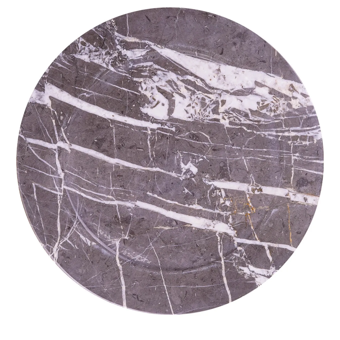 Omero Plate in Graphite Marble