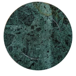 Omero Plate in Green Guatemala Marble