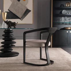 Ometto ED/20 349 Round Dining Table with Glass Top