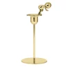 Omini Diver Short Candlestick in Polished Brass By Stefano Giovannoni