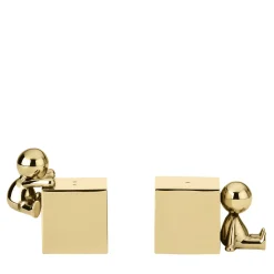 Omini Salt and Pepper Shakers in Polished Brass Finish
