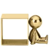 Omini Side Napkin Ring in Polished Brass By Stefano Giovannoni