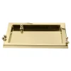 Omini Tray in Polished Brass By Stefano Giovannoni