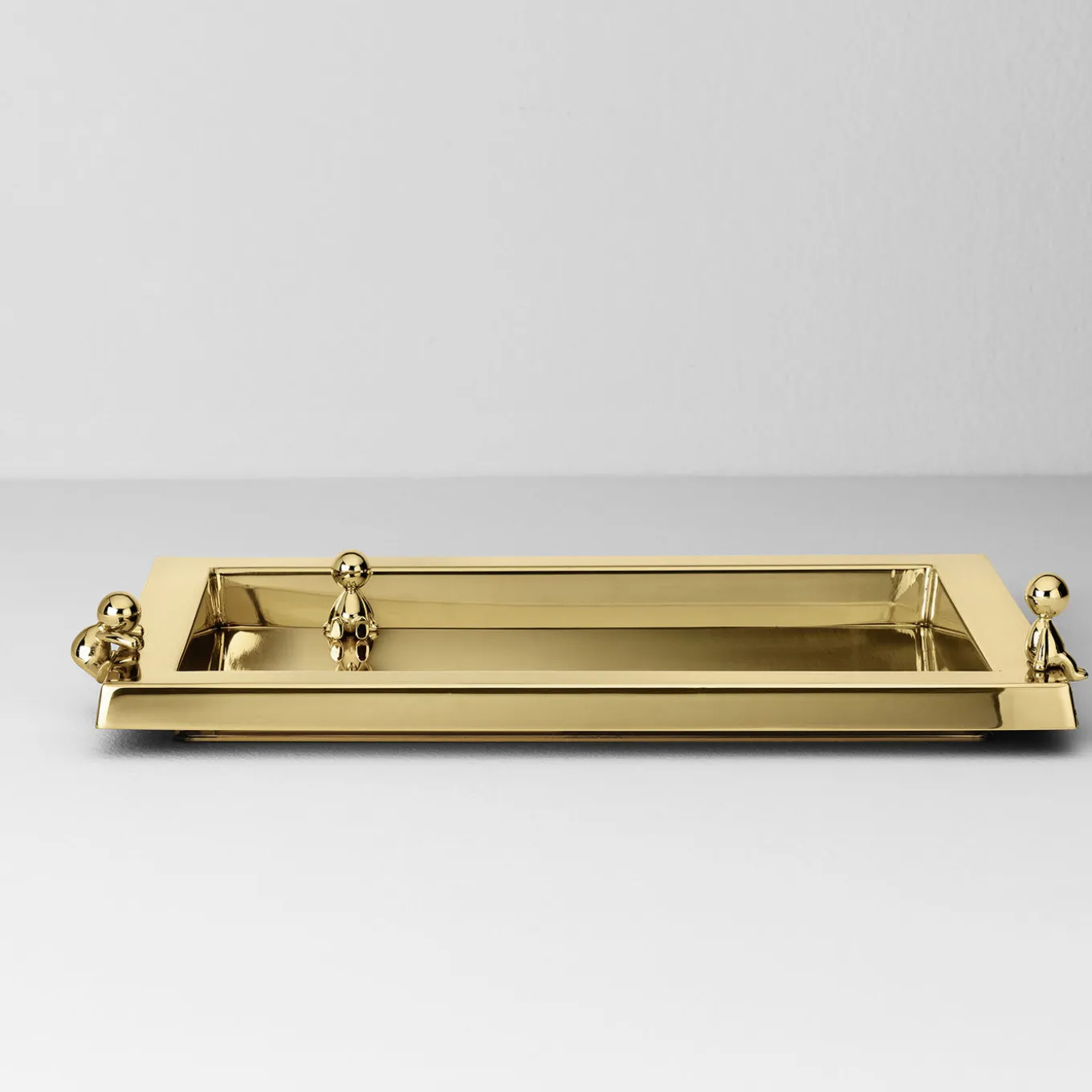 Omini Tray in Polished Brass By Stefano Giovannoni