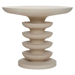 Ondulation Limestone Side Table by Matali Crasset