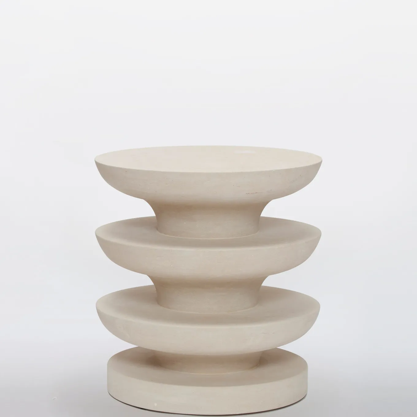 Ondulation Limestone Stool by Matali Crasset