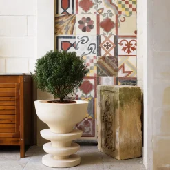 Ondulation Limestone Vase by Matali Crasset