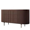 Opale 3-Drawer Channeled Walnut Dresser